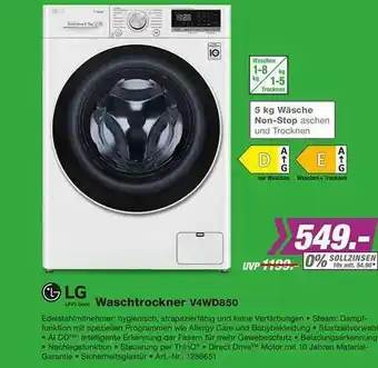 EP Lg Waschtrockner V4wd850 Angebot