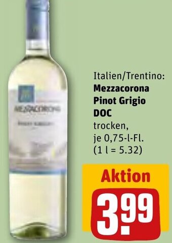 REWE Mezzacorona Pinot Grigio DOC 0,75 L-Fl. Angebot