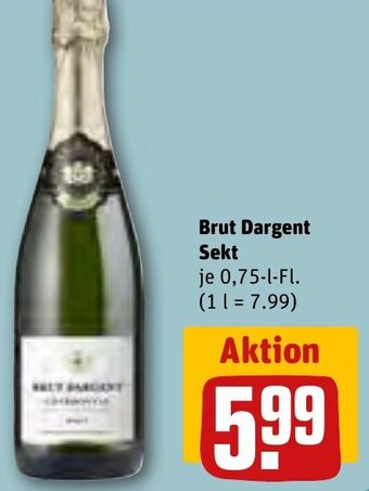 REWE Brut Dargent Sekt 0,75 L-Fl. Angebot