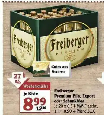 Globus Freiberger Premium Pils, Export Oder Schankbier Angebot