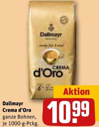 REWE Dallmayr Crema d'Oro 1000-g-Pckg. Angebot