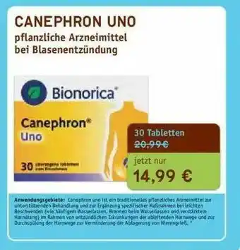 Globus Bionorica Canephron Uno Angebot