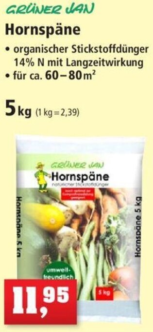 Thomas Philipps GRÜNER JAN Hornspäne 5kg Angebot