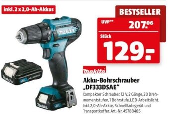 Hagebau Makita Akku-Bohrschrauber ,,DF333DSAE" Angebot