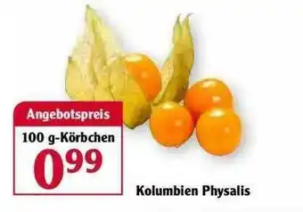 Globus Kolumbien Physalis Angebot