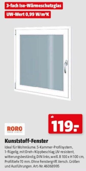 Hagebau RORO Kunststoff-Fenster Angebot