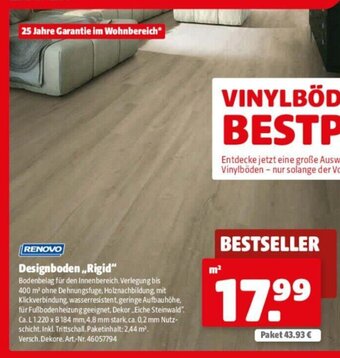 Hagebau RENOVO Designboden,,Rigid" Angebot