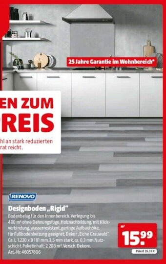 Hagebau RENOVO Designboden,,Rigid" Angebot