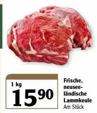 Globus Frischeneuseeländische Lammkeule Angebot