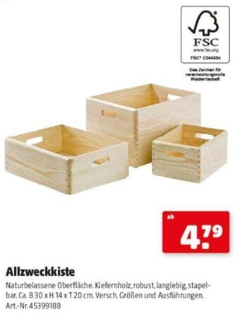 Hagebau Allzweckkiste Angebot