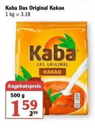 Globus Kaba Das Original Kakao Angebot