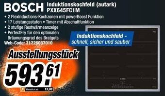 Expert BOSCH Induktionskochfeld (autark) PXX645FC1M Angebot