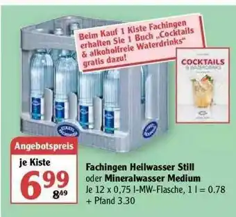 Globus Fachingen Heilwasser Still Oder Mineralwasser Medium Angebot