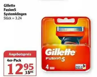 Globus Gilette Fusion5 Systemklingen Angebot