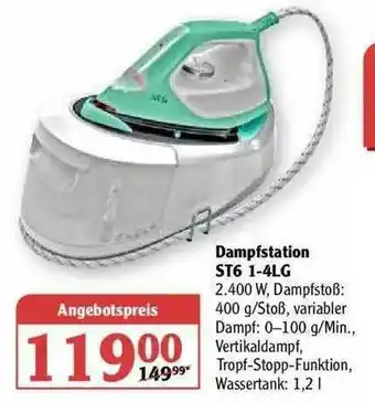 Globus Dampfstation ST6 1-4Lg Angebot