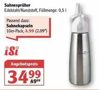 Globus Sahnesprüher Angebot