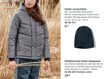 Tchibo Reflektierende Kinder-Steppjacke  Gr. 122/128-170/176 Angebot