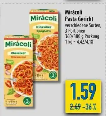 diska Mirácoli Pasta Gericht Angebot