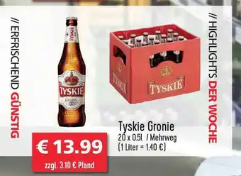 Getränkehaus Tyskie Gronie Angebot