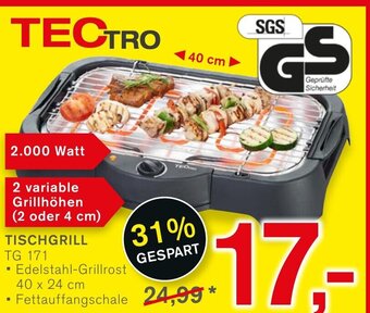 KODi TECTRO TISCHGRILL TG 171 Angebot