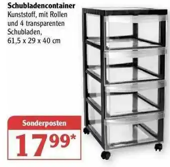 Globus Schubladencontainer Angebot