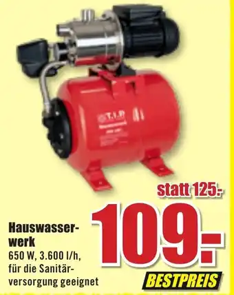 B1 Discount Baumarkt Hauswasserwerk Angebot