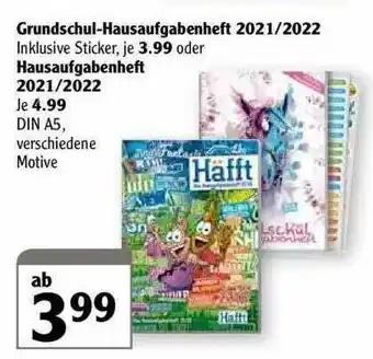 Globus Grundschul-hausaufgabenheft 2021-2022 Oder Hausaufgabenheft Angebot