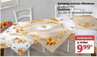 Globus Aufwändig Bestickte Mitteldecke Oder Tischläufer Angebot