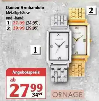 Globus Ornagé Damen-armbanduhr Angebot