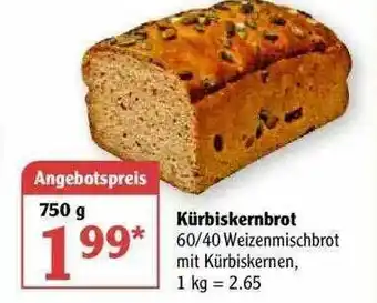 Globus Kürbiskernbrot Angebot