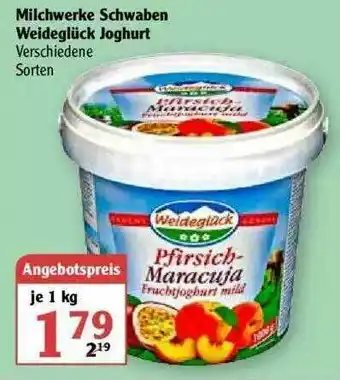 Globus Milchwerke Schwaben Weideglück Joghurt Angebot