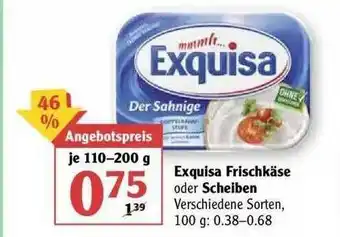 Globus Exquisa Frischkäse Oder Scheiben Angebot