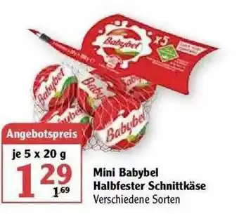 Globus Mini Babybel Halbfester Schnittkäse Angebot