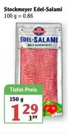 Globus Stockmeyer Edel-salami Angebot