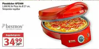 Globus Pizzabäcker Apz400 Bestron Angebot