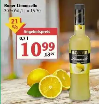 Globus Roner Limoncello Angebot