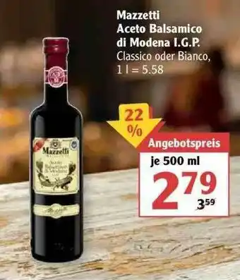 Globus Mazzetti Aceto Balsamico Di Modena I.g.p Angebot