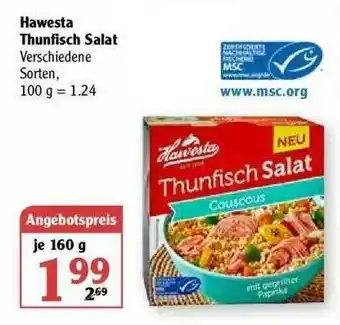 Globus Hawesta Thunfisch Salat Angebot