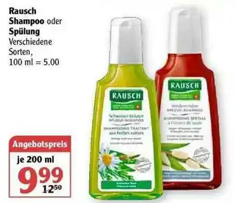 Globus Rusch Shampoo Oder Spülung Angebot