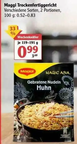 Globus Maggi Trockenfertiggericht Angebot