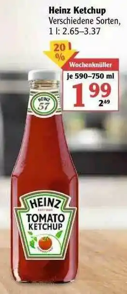 Globus Heinz Ketchup Angebot