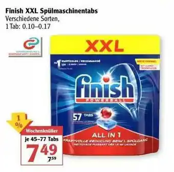 Globus Finish Xxl Spülmaschinentabs Angebot