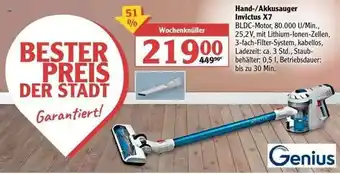 Globus Hand- Akkusauger Invictus X7 Angebot