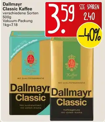 WEZ Dallmayr Classic Kaffee 500g Angebot