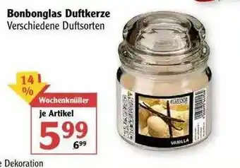 Globus Bonbonglas Duftkerze Angebot