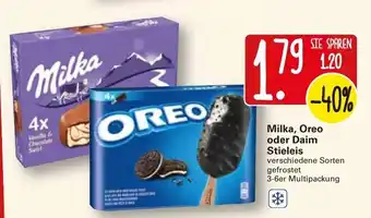 WEZ Milka, Oreo oder Daim Stieleis Angebot