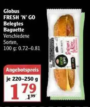 Globus Globus Fresh 'n' Go Belegtes Baguette Angebot