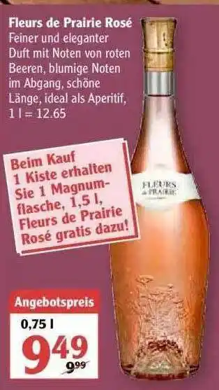 Globus Fleurs De Prairie Rosé Angebot