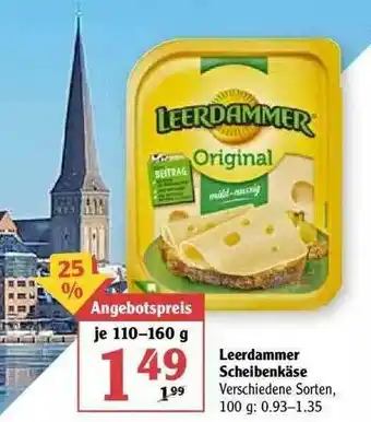 Globus Leerdammer Scheibenkäse Angebot