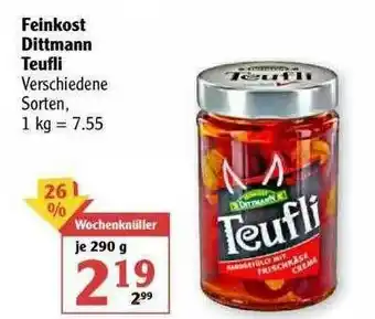 Globus Feinkost Dittmann Teufli Angebot